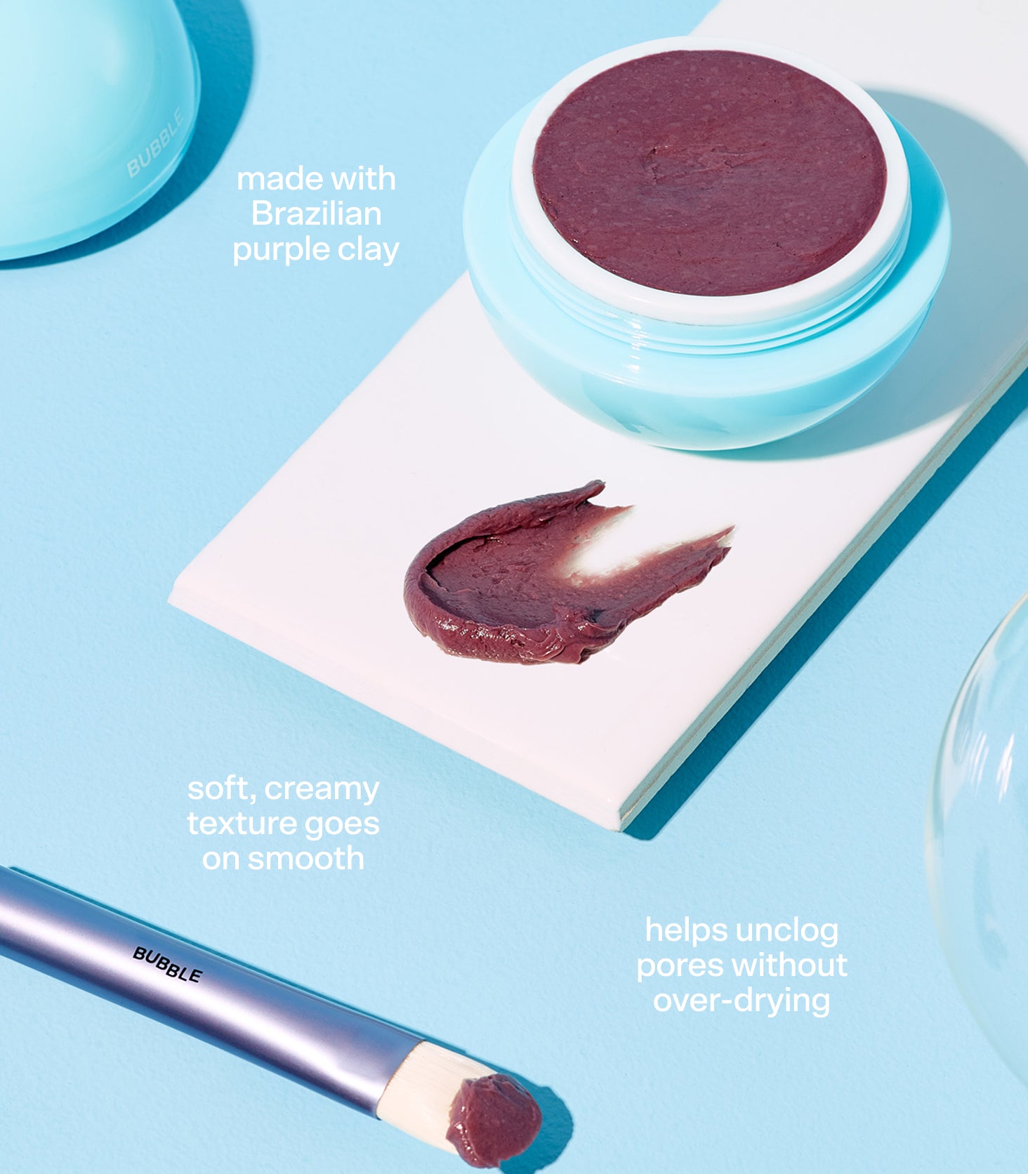 Bubble Skincare | Come Clean Detoxifying Clay Mask with Brush