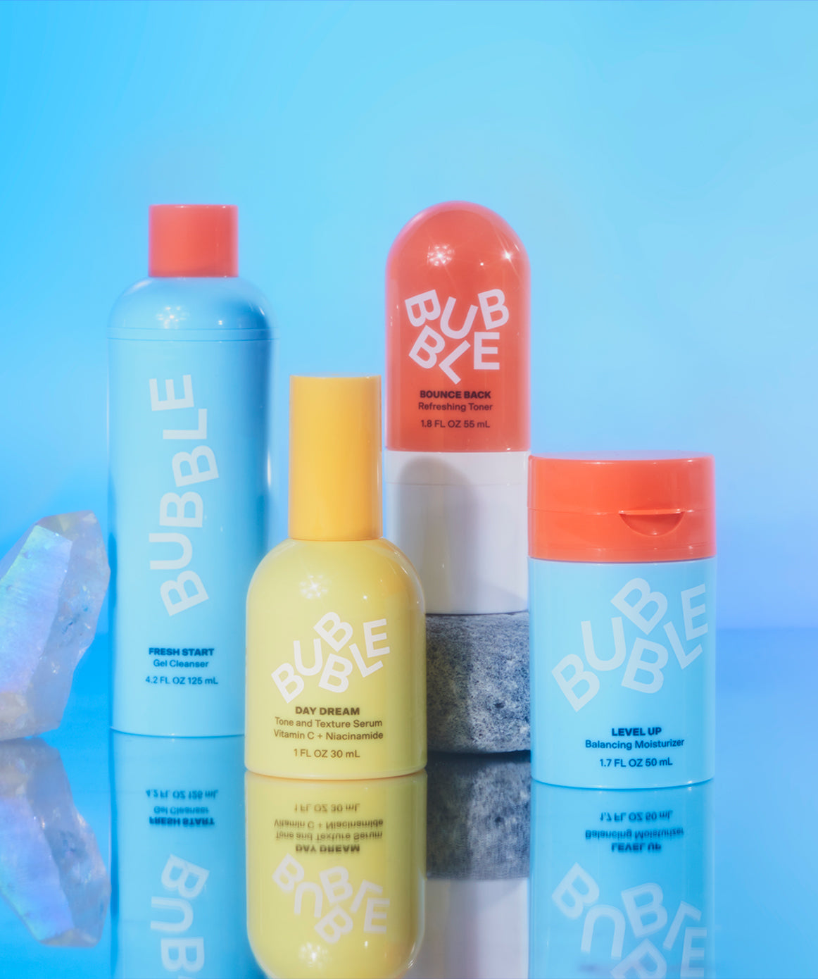 Bubble Skincare Acne Kit, All Skin Types, 3 Items Included